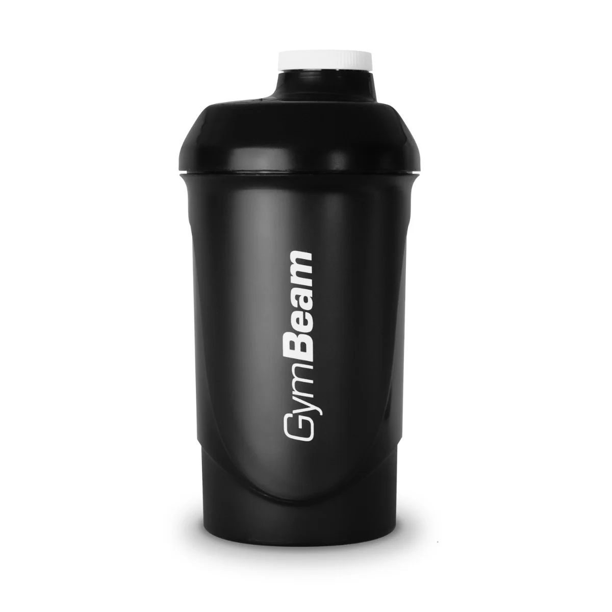 GymBeam Shaker 700 ml in All-Black Proteinshaker mit Skala Auslaufsicher schwarz