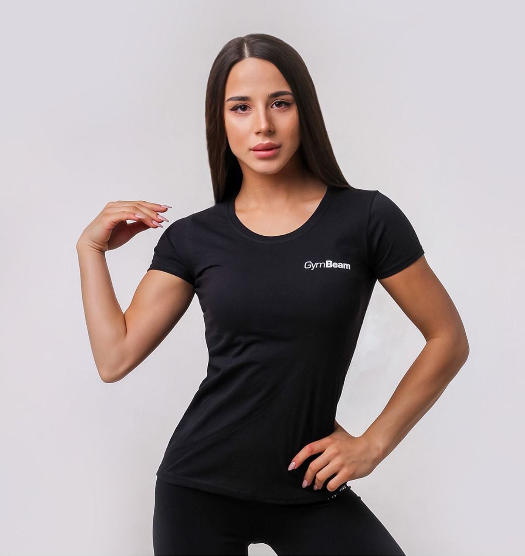 GymBeam Basic T-Shirt atmungsaktiv für Frauen aus 100% Baumwolle
