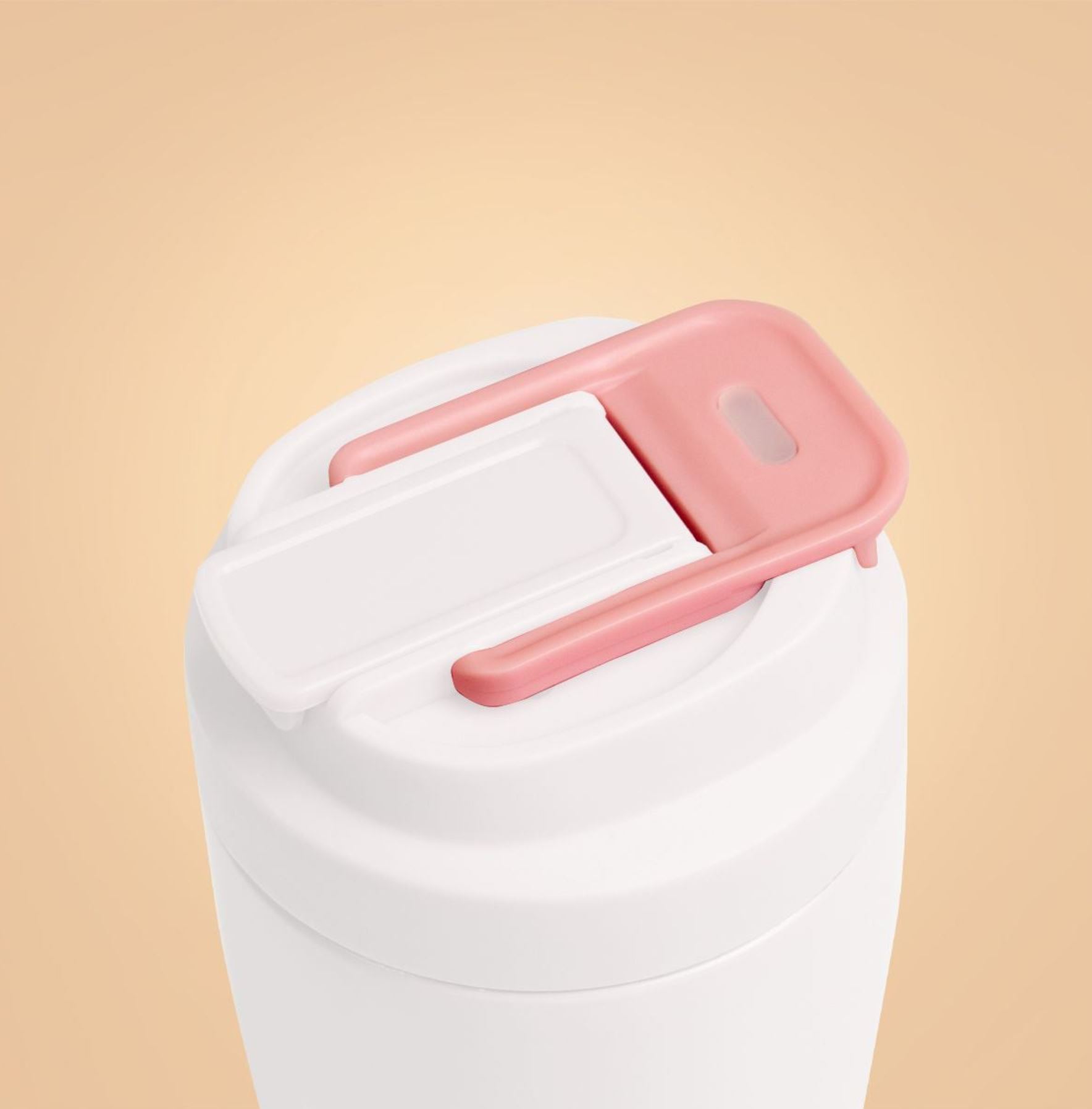 BeastPink Edelstahl-Thermobecher mit Strohhalm doppelwandige Isolierung für warm & Kaltgetränke 500 ml