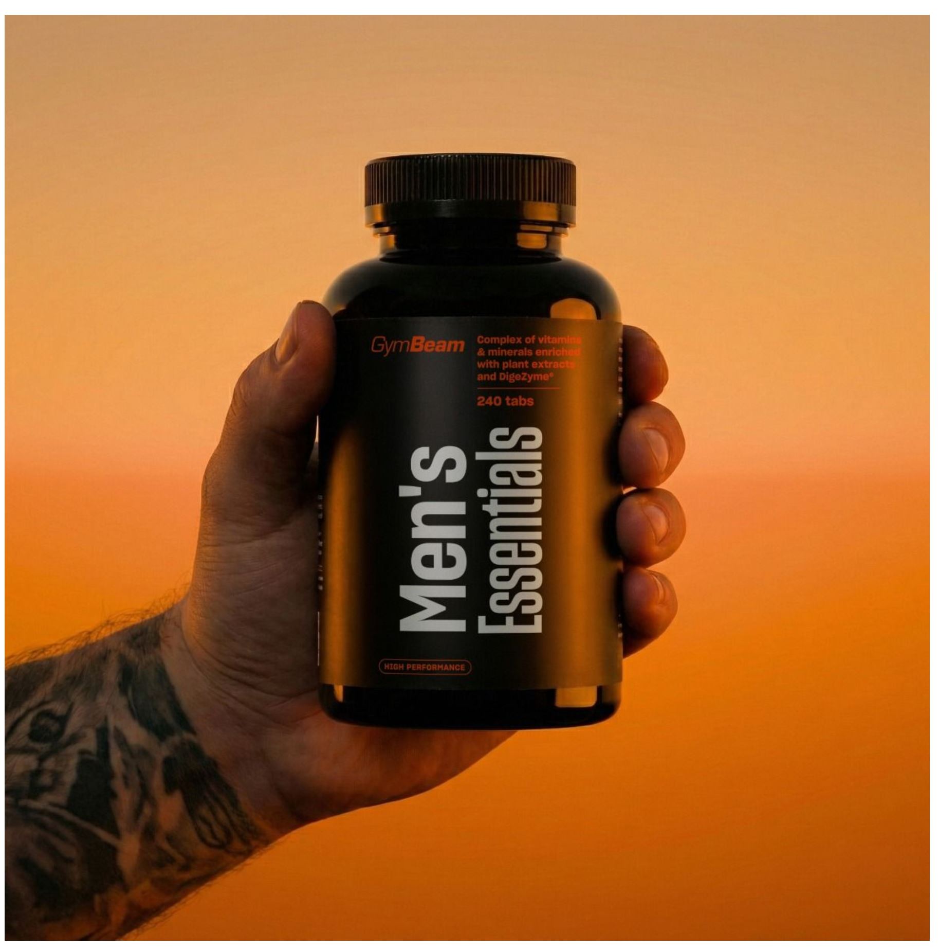 GymBeam Men‘s Essentials Premium Multivitamin mit bis zu 27 Wirkstoffe
