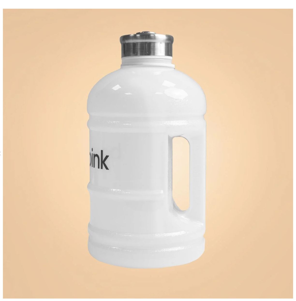 BeastPink Hydrator Trinkflasche Weiß 1,89 Liter mit Griff Auslaufsicher von GymBeam