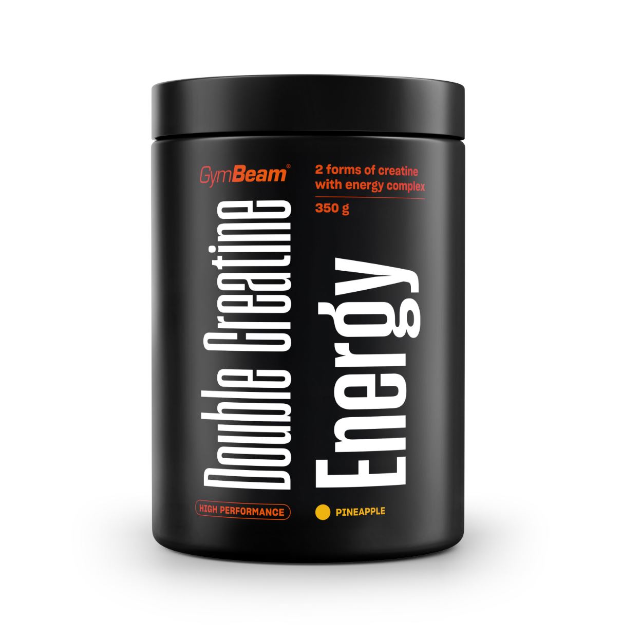 GymBeam Kreatin Ananas Double Energy mit Vitaminen laktosefrei Creatin Energie-Power 350 g