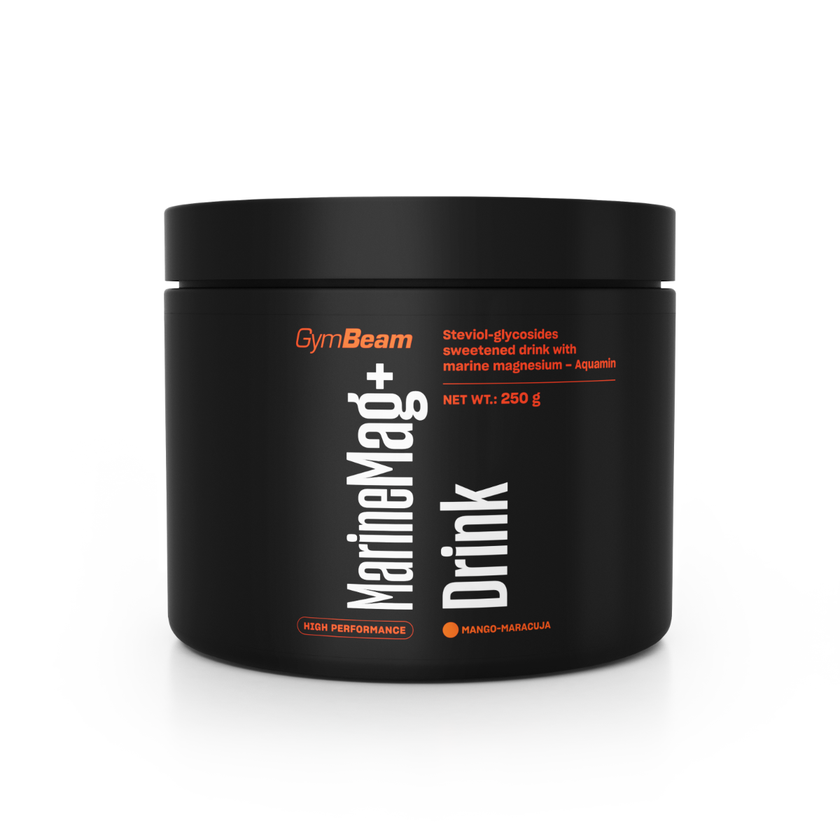 GymBeam Magnesiumgetränk Marine Mag+ mit Vitamin B6 Mango-Maracuja Geschmack 250 g