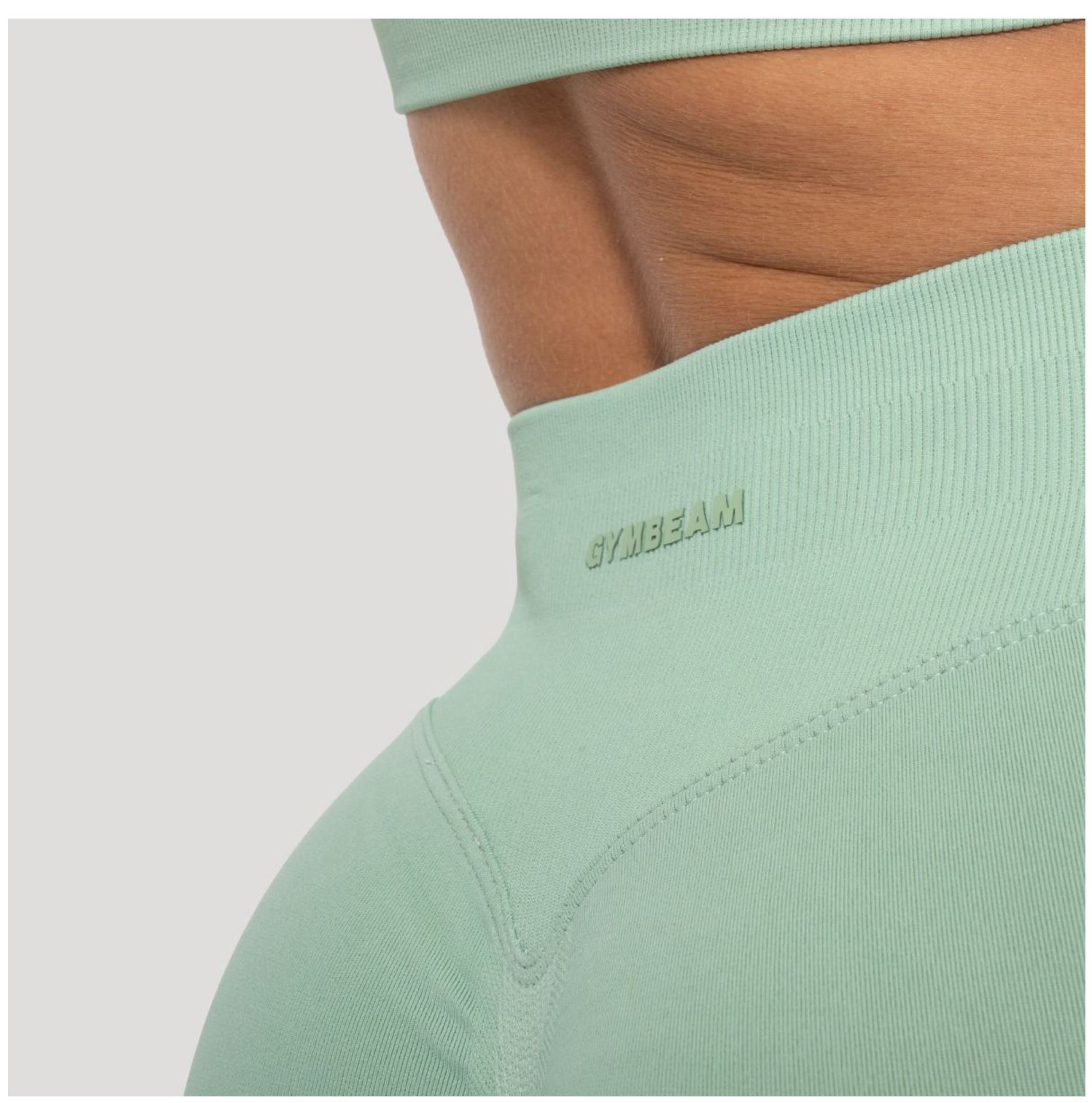 GymBeam LUMA Leggings Scrunch-Butt-Effekt Sportleggings Quick-Dry mit 4-Way-Stretch-Technologie Pistachio Gr. XS