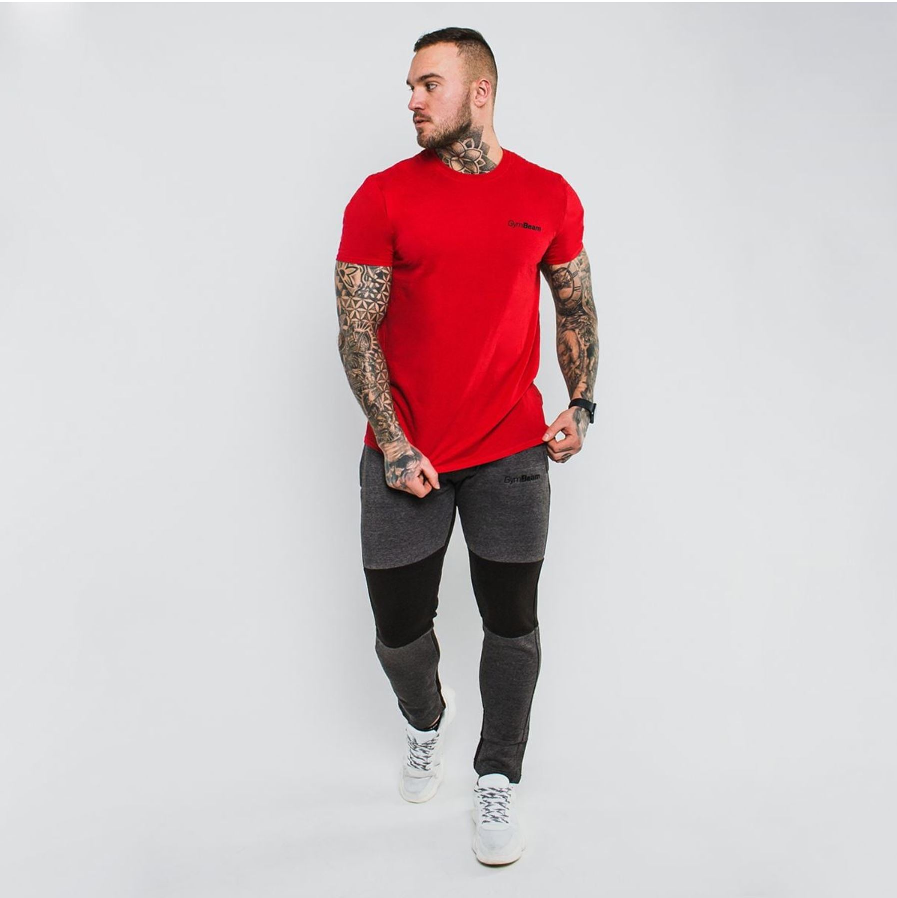 GymBeam Basic T-Shirt atmungsaktiv für Männer aus 100% Baumwolle