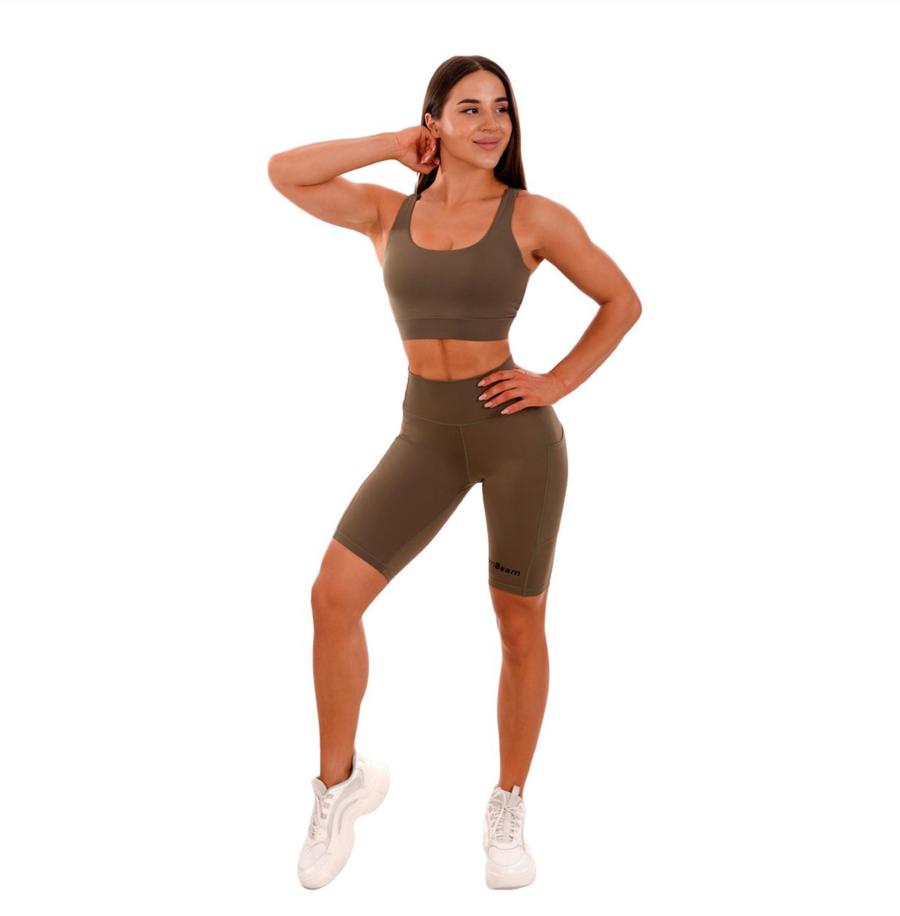 GymBeam Biker-Shorts mit Tasche Radlerhose für Frauen & Schweißabsorptionseigenschaften