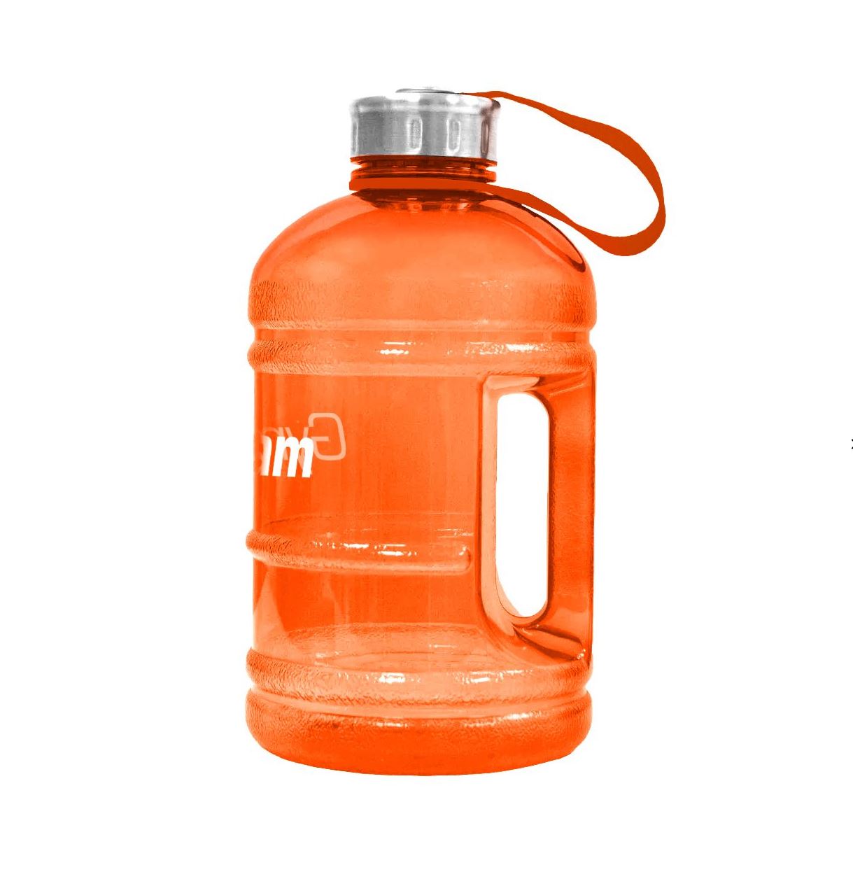 BeastPink Hydrator Trinkflasche Orange 1,89 Liter mit Griff Auslaufsicher von GymBeam