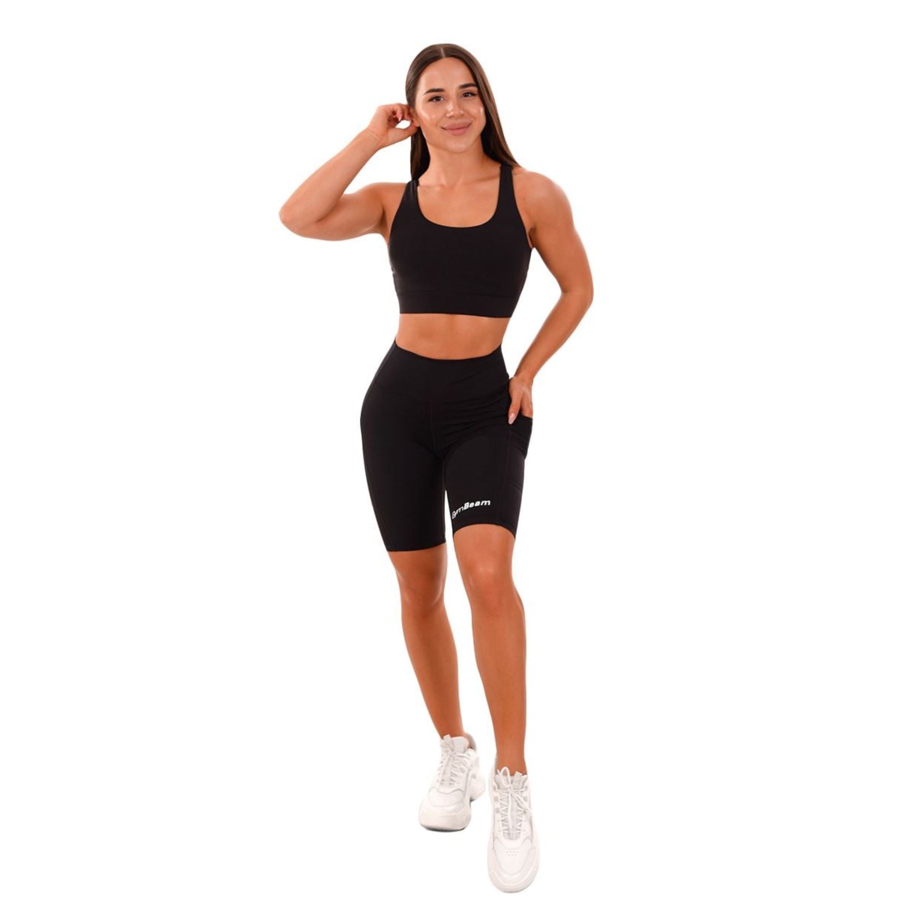 GymBeam Biker-Shorts mit Tasche Radlerhose für Frauen & Schweißabsorptionseigenschaften