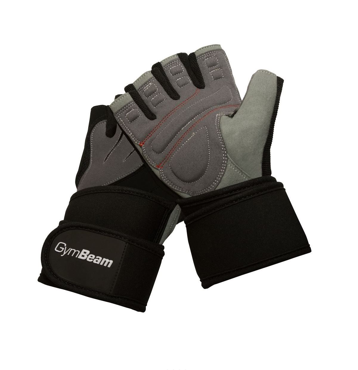 GymBeam Fitnesshandschuhe RONNIE aus Spaltleder Trainingshandschuhe gepolstert Gr. S