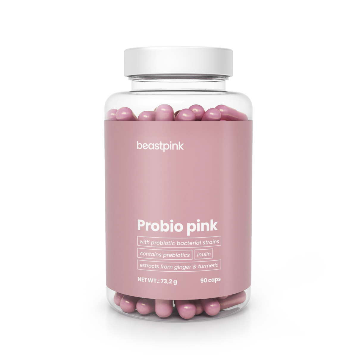 BeastPink Probio Pink Probiotika in Kapselform für Frauen 90 Kapseln