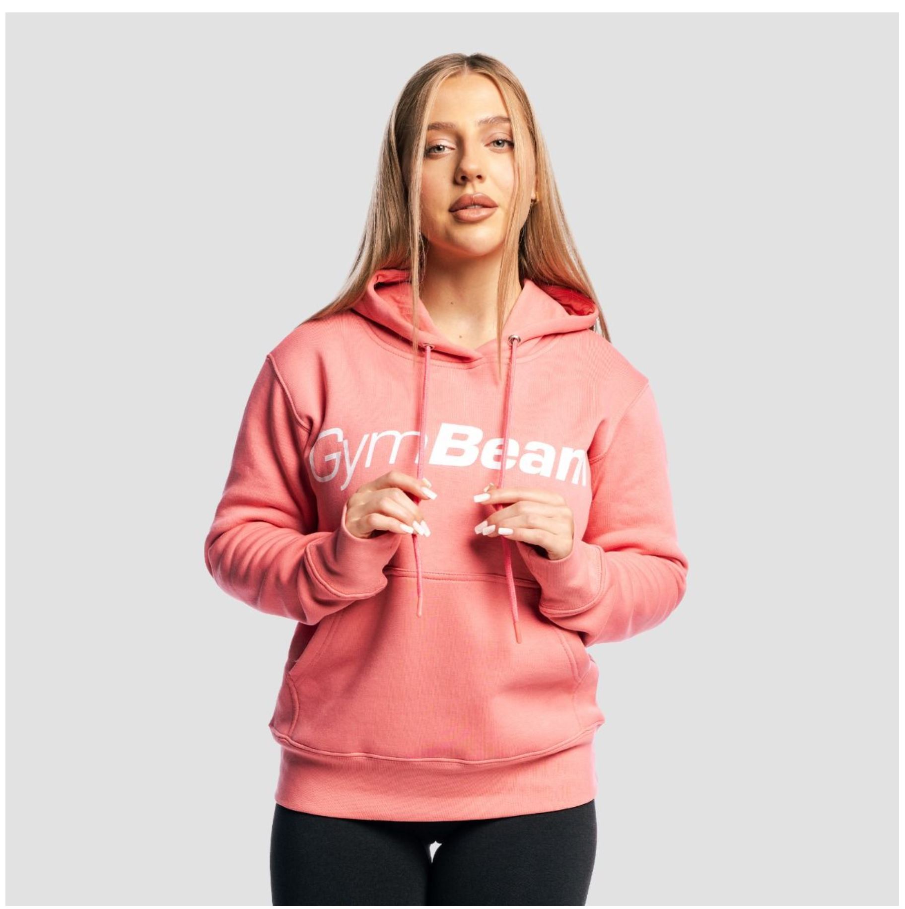 GymBeam ATHLETE-Hoodie für Frauen Sporthoodie Trainings-Kapuzenpullover Rose Gr. S