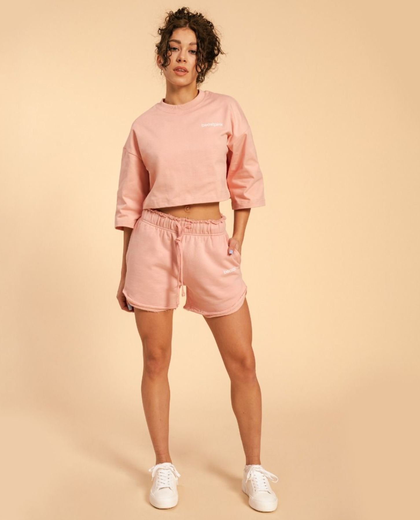 BeastPink SERENITY Crop T-Shirt Oberteil mit Kurzpassform aus 100% Baumwolle