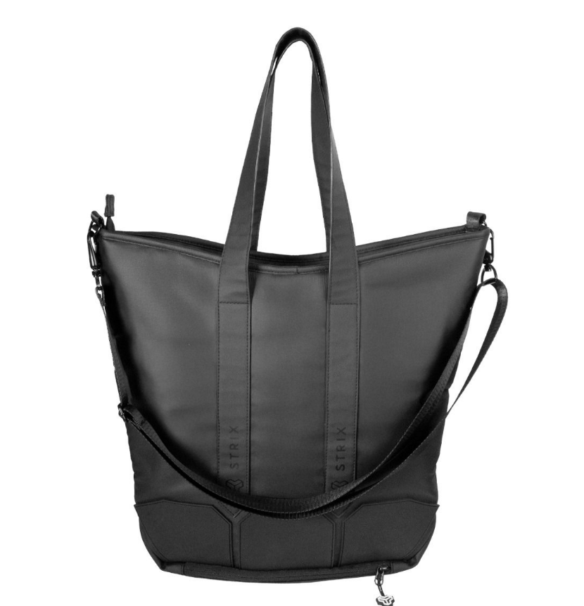 STRIX Sporthandtasche schwarz Essential Daily Bag mit Sportmatten-Befestigungssystem Sporttasche 22 Liter