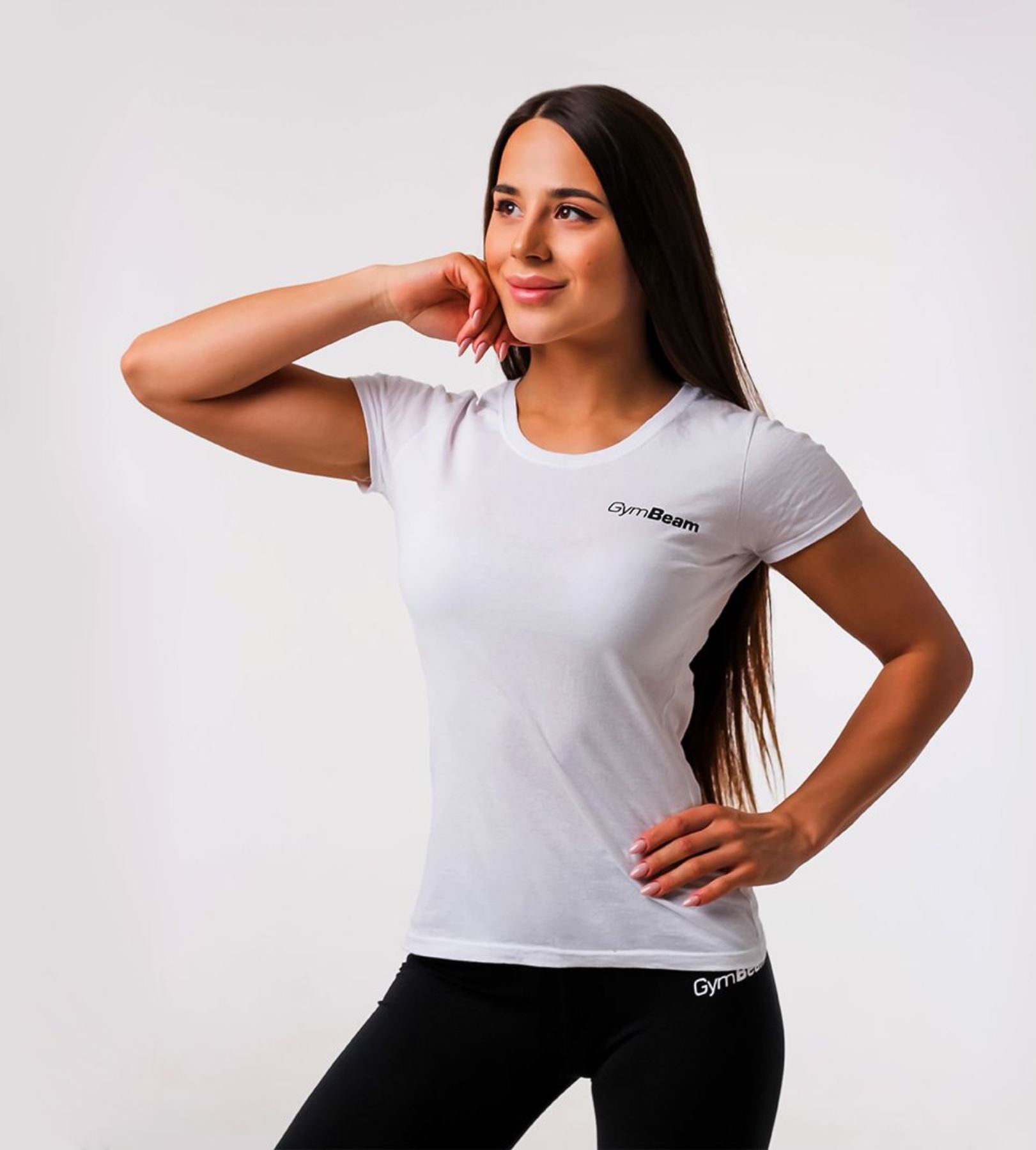 GymBeam Basic T-Shirt atmungsaktiv für Frauen aus 100% Baumwolle