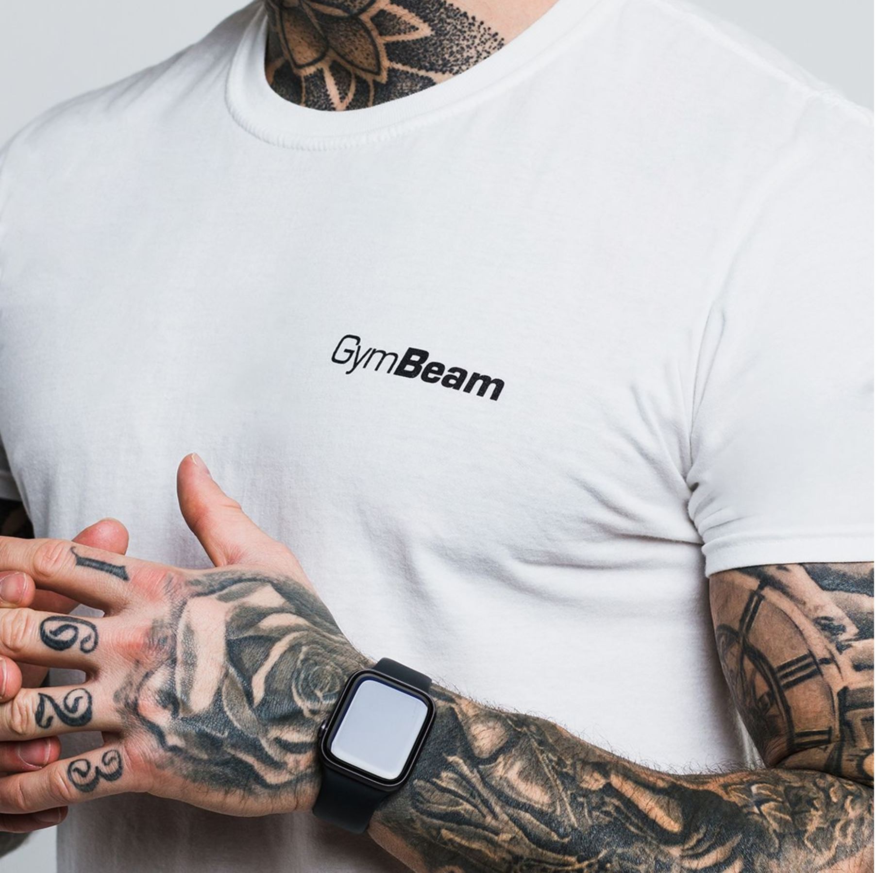GymBeam Basic T-Shirt atmungsaktiv für Männer aus 100% Baumwolle